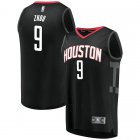 Camiseta Zhou Qi 9 Houston Rockets Statement Edition Negro Hombre